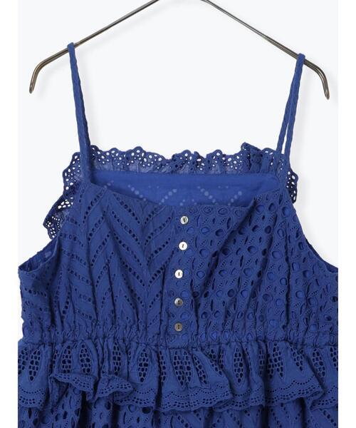 TSUHARU by Samansa Mos2（ツハルバイサマンサモスモス）の「【WEB限定 Sサイズ】オーバーレースキャミワンピース（ワンピース・レディース・ブルー/キナリ/ブラック・M/S）」の11枚目の写真