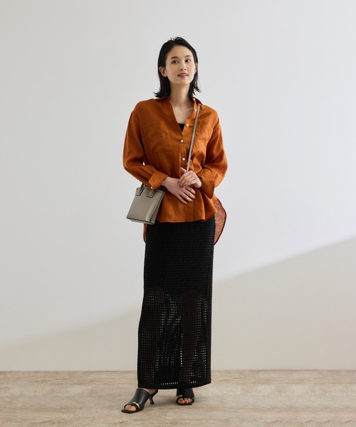 ROPE'（ロペ）の「ラメメッシュスカート/セットアップ対応（スカート・レディース・ゴールド/ブラック・38/36）」の11枚目の写真