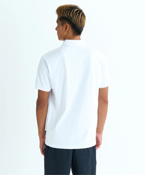 Quiksilver（クイックシルバー）の「BUBBLE POLO /クイックシルバー半袖ポロシャツ（ポロシャツ・メンズ・ホワイト/ブラック・MEDIUM/X-LARGE/LARGE）」の3枚目の写真