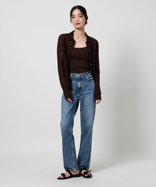 upperhights（アッパーハイツ）の「【別注】＜upper hights＞THE ELISA デニムパンツ（デニムパンツ・レディース・ブラウン系/コバルトブルー・S/M/XXS/XS）」の12枚目の写真