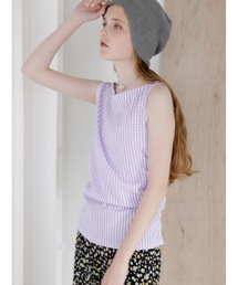 boat neck check tops