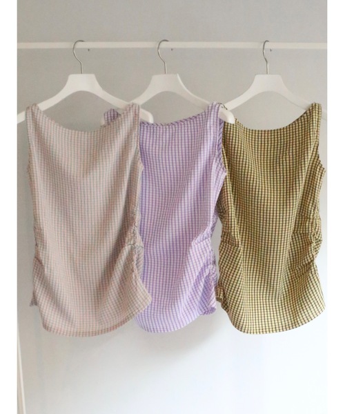 boat neck check tops（Tシャツ/カットソー）｜Katrin TOKYO