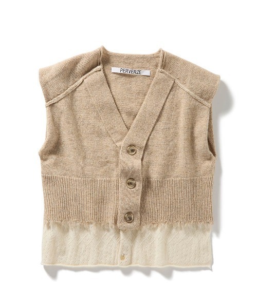 PERVERZE Knit Sleeve Tee パーバーズ Tシャツ セール】Knit Sleeve Tee（Tシャツ/カットソー）｜PERVERZE