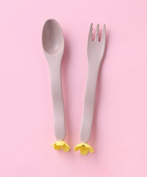 apres les cours(アプレレクール)の「Hanasakuカトラリーセット(ベージュ)(カトラリー・キッズ・ベージュ・FREE)」の1枚目の写真