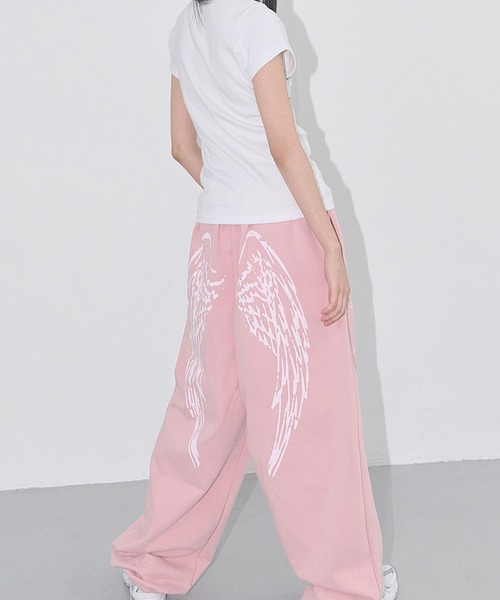 FANCY CLUB(ファンシークラブ)の「FANCY CLUB/ファンシークラブ ANGEL VINTAGE SWEATPANTS スウェットパンツ(スウェットパンツ・レディース・ブラック/スカイブルー/ベビーピンク/グレー・ONE SIZE)」の10枚目の写真