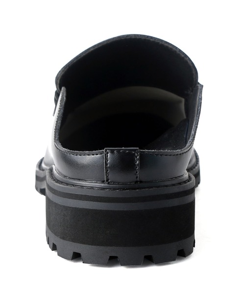 London Shoe Make（ロンドンシューメイク）の「牛革 ＋4.0㎝ タンクソール タッセルローファー ミュール / London Shoe Make Oxford and Derby 9014（ローファー・メンズ・ブラック・S/M/L）」の11枚目の写真