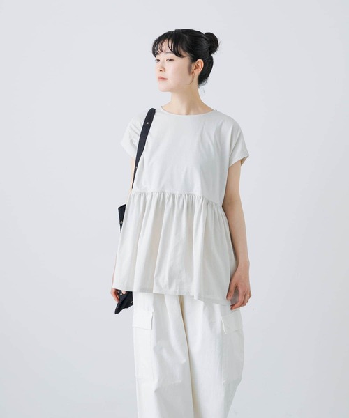 【美品】【完売品】かぐれウエストギャザーフレンチプルオーバー ウエストギャザーフレンチプルオーバー（Tシャツ/カットソー