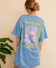 anap mimpi（アナップミンピ）の「SUN & SEA サーフプリントビッグTシャツワンピース（ワンピース）」