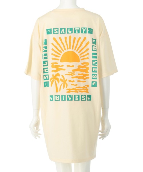 anap mimpi(アナップミンピ)の「SUN & SEA サーフプリントビッグTシャツワンピース(ワンピース・レディース・ブラウン/ブラック/キナリ/ブルー・FREE)」の21枚目の写真