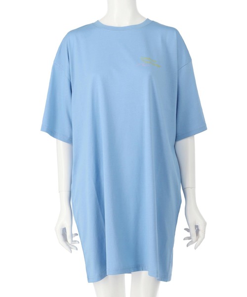 anap mimpi(アナップミンピ)の「SUN & SEA サーフプリントビッグTシャツワンピース(ワンピース・レディース・ブラウン/ブラック/キナリ/ブルー・FREE)」の21枚目の写真
