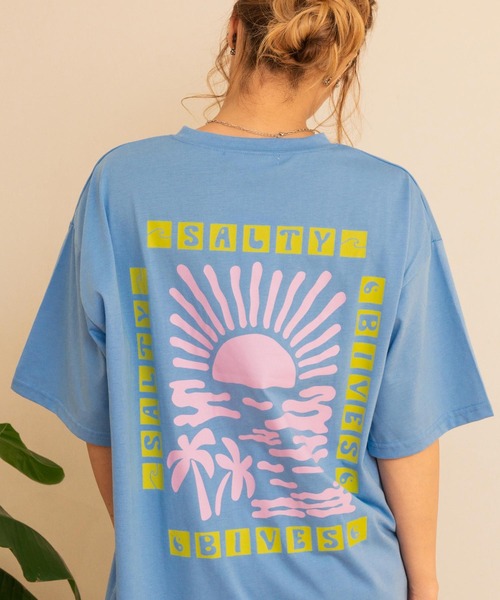 anap mimpi(アナップミンピ)の「SUN & SEA サーフプリントビッグTシャツワンピース(ワンピース・レディース・ブラウン/ブラック/キナリ/ブルー・FREE)」の22枚目の写真