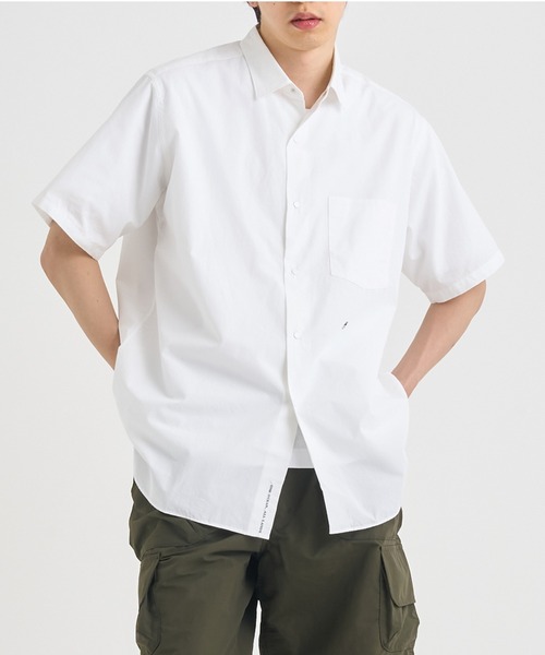 トップス nanamica Regular Collar Wind Shirt S Nanamica Regular Collar Stripe Wind Shirt Sax | Cultizm