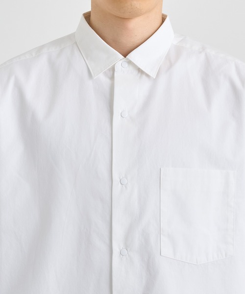 nanamica(ナナミカ)の「【nanamica / ナナミカ】Regular Collar Wind S/S Shirt(シャツ/ブラウス・メンズ・ホワイト/サックスブルー・M/L)」の21枚目の写真