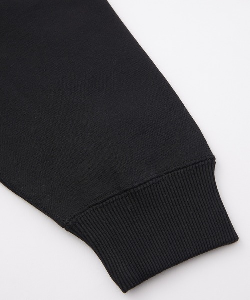 X-girl（エックスガール）の「WING LOGO PATCH CREWNECK SWEAT TOP（スウェット・レディース・アッシュ/ブラック・S/M/L）」の6枚目の写真