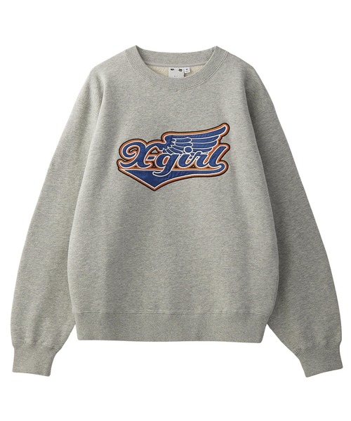 WING LOGO PATCH CREWNECK SWEAT TOP（スウェット）｜X-girl（エックス