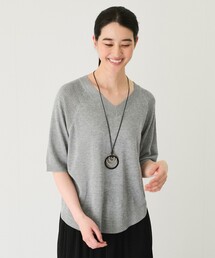 Jayro（ジャイロ）の「Ｖネック5分袖ニットトップス（ニット/セーター）」