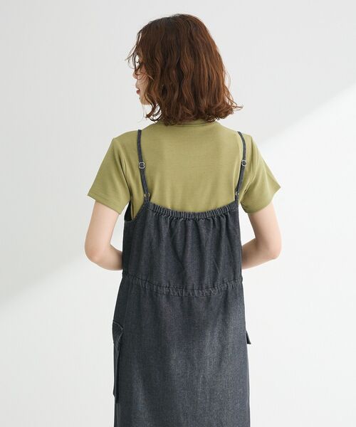 Green Parks(グリーンパークス)の「フライスコンパクトTシャツ(Tシャツ/カットソー・レディース・ブラウン/オフホワイト/その他7/カーキ/ブラック・FREE)」の11枚目の写真