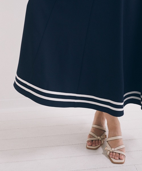 Areeam（アリーム）の「サスペンダー付きマリンスカート（スカート・レディース・オフホワイト/ネイビー・FREE）」の12枚目の写真