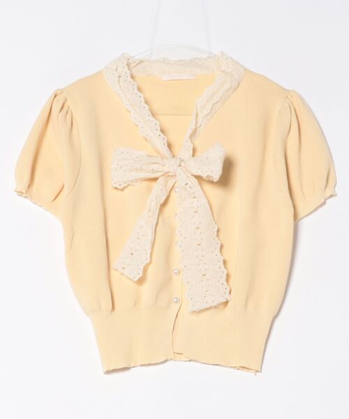 frunco(フランコ)の「ニットボウタイトップス(ニット/セーター・レディース・アイボリー/イエロー/ブラック/ブルー/ピンク・FREE)」の10枚目の写真