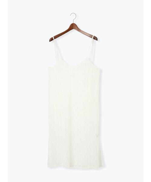 Te chichi TERRASSE(テチチテラス)の「チュールレースキャミワンピース(ワンピース・レディース・オフホワイト/ブラウン/ブラック・F)」の11枚目の写真