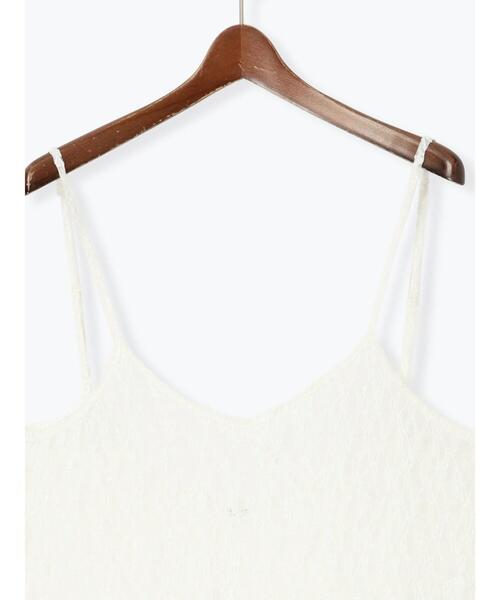 Te chichi TERRASSE(テチチテラス)の「チュールレースキャミワンピース(ワンピース・レディース・オフホワイト/ブラウン/ブラック・F)」の13枚目の写真