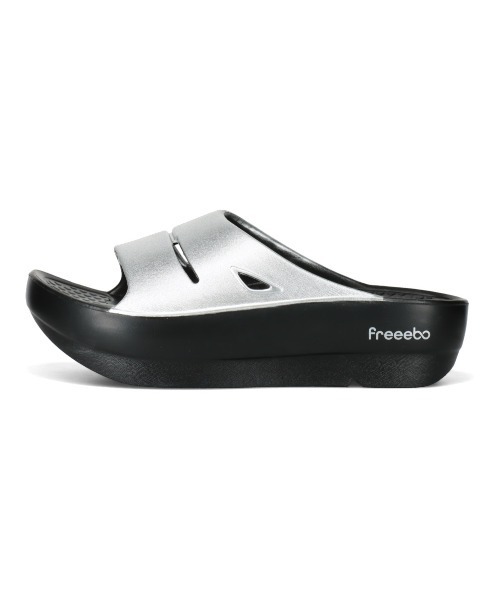 freeebo(フリーボ)の「【EC限定カラー】【freeebo】リカバリー風サンダル 厚底 一枚甲【S~L】(サンダル・レディース・ブラック×ブルー/ブラック×シルバー/ブラック×ピンク・S/M/L)」の19枚目の写真