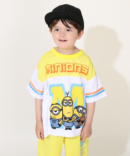 MINIONS（ミニオンズ）の「ミニオン ユニフォーム Tシャツ 0459K （ボトムス別売）（Tシャツ/カットソー・キッズ・イエロー/ブラック・140cm/100cm/120cm/130cm/110cm）」の7枚目の写真