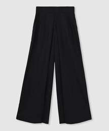 LOULOU WILLOUGHBY✨タック　ワイドパンツ　ブラック　2 LOULOU WILLOUGHBY】タックステッチワイド