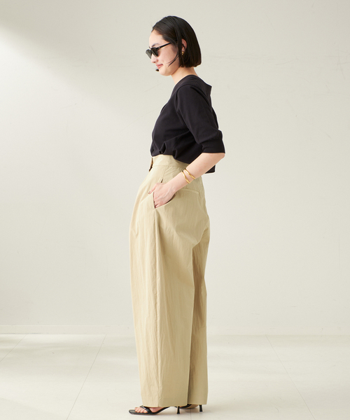 plage(プラージュ)の「RIAM ナイロンWRAP PT(その他パンツ・レディース・ベージュ/ブラウン・34/36/38)」の13枚目の写真