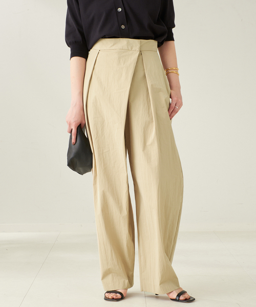 最終値下げ新品　RIAM plage ナイロン　WRAPパンツ R'IAM ナイロンWRAP パンツ（その他パンツ）｜Plage（プラージュ