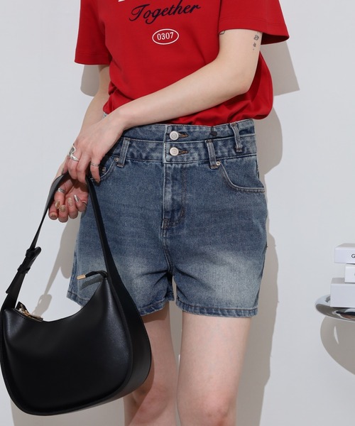 FUNALIVE(ファンアライブ)の「.worksデニムショートパンツ(デニムパンツ・レディース・ライトブルー/ブルー/チャコールグレー・61/64)」の22枚目の写真