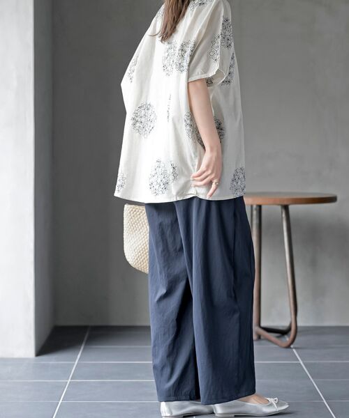 rps（アールピーエス）の「リラックスワイドパンツ（その他パンツ・レディース・アイボリー/ネイビー・フリー）」の15枚目の写真