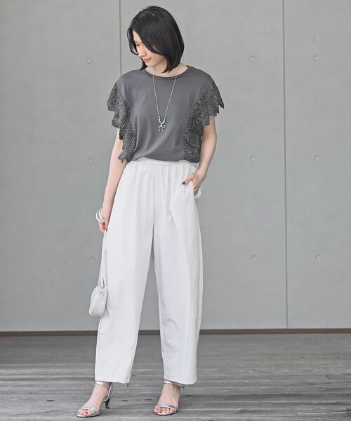 rps（アールピーエス）の「リラックスワイドパンツ（その他パンツ・レディース・アイボリー/ネイビー・フリー）」の21枚目の写真