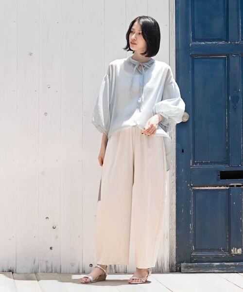 rps（アールピーエス）の「リラックスワイドパンツ（その他パンツ・レディース・アイボリー/ネイビー・フリー）」の22枚目の写真