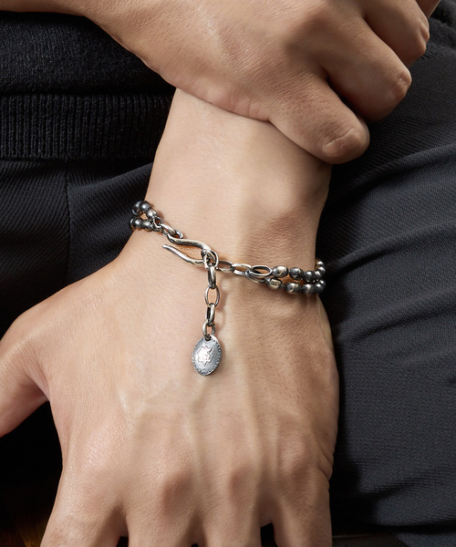 HARIM ハリム / OVAL BOWL CHAIN W-BRACELET シルバー925オーバル
