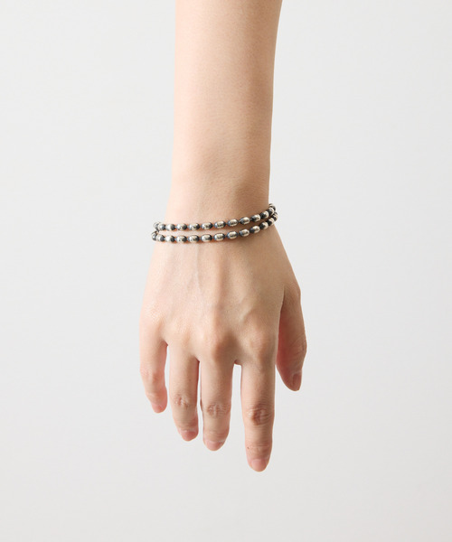 HARIM ハリム / OVAL BOWL CHAIN W-BRACELET シルバー925オーバル