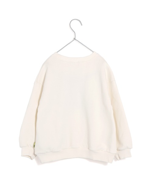 MAKE YOUR DAY（メイクユアデイ）の「宇宙でひと休みプリント裏毛トレーナー■80～140cm（スウェット・キッズ・オフホワイト/ブルー・140/130/120/110/80/100/90）」の4枚目の写真