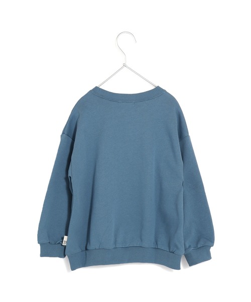 MAKE YOUR DAY（メイクユアデイ）の「宇宙でひと休みプリント裏毛トレーナー■80～140cm（スウェット・キッズ・オフホワイト/ブルー・140/130/120/110/80/100/90）」の5枚目の写真