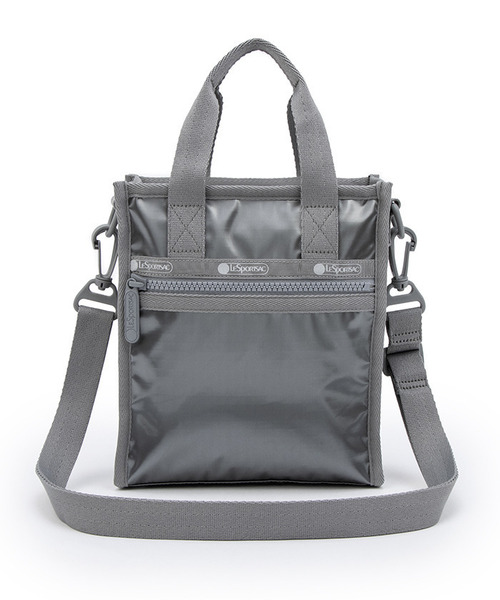 LeSportsac(レスポートサック)の「MINI N/S TOTE ガンメタルグレーシャイン(ショルダーバッグ・レディース・グレー・FREE)」の4枚目の写真