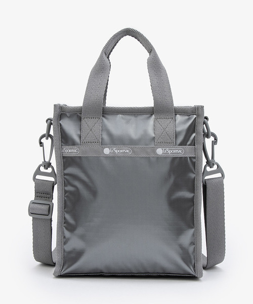 LeSportsac(レスポートサック)の「MINI N/S TOTE ガンメタルグレーシャイン(ショルダーバッグ・レディース・グレー・FREE)」の6枚目の写真