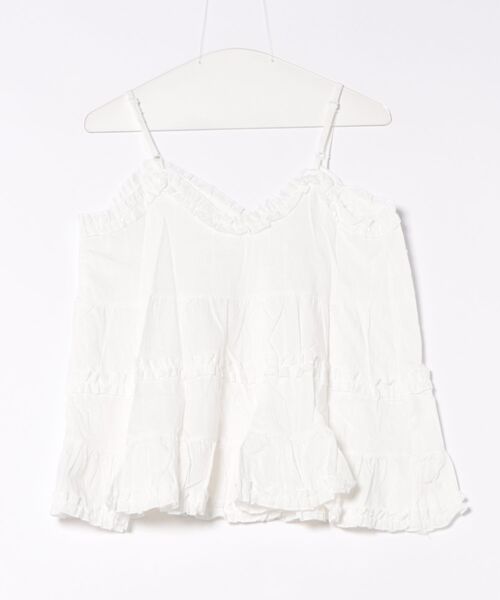 MASHIRO(マシロ)の「【MASHIRO】フリルキャミチュニック(MA/EKW116)(チュニック・レディース・ブラック/ホワイト・FREE)」の3枚目の写真