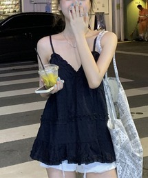 MASHIRO（マシロ）の「【MASHIRO】フリルキャミチュニック（MA/EKW116）（チュニック）」