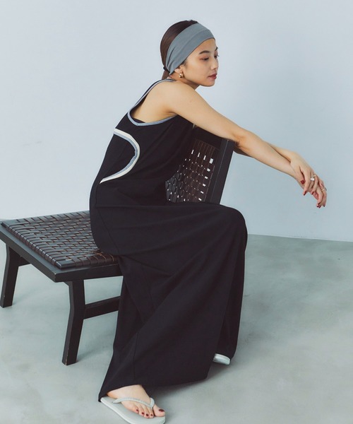 LIENCOEUR（リアンクール）の「バイカラーデザインワンピース（ワンピース・レディース・ブラウン/ブラック/グレー・FREE）」の10枚目の写真