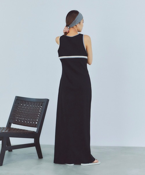 LIENCOEUR（リアンクール）の「バイカラーデザインワンピース（ワンピース・レディース・ブラウン/ブラック/グレー・FREE）」の9枚目の写真