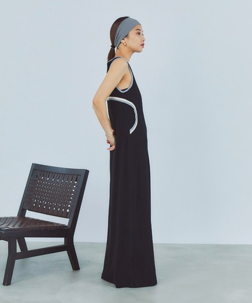 LIENCOEUR（リアンクール）の「バイカラーデザインワンピース（ワンピース・レディース・ブラウン/ブラック/グレー・FREE）」の8枚目の写真