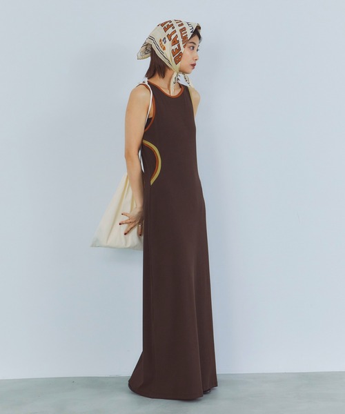 LIENCOEUR（リアンクール）の「バイカラーデザインワンピース（ワンピース・レディース・ブラウン/ブラック/グレー・FREE）」の12枚目の写真