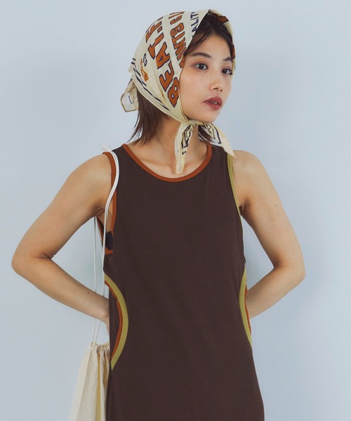 LIENCOEUR（リアンクール）の「バイカラーデザインワンピース（ワンピース・レディース・ブラウン/ブラック/グレー・FREE）」の20枚目の写真