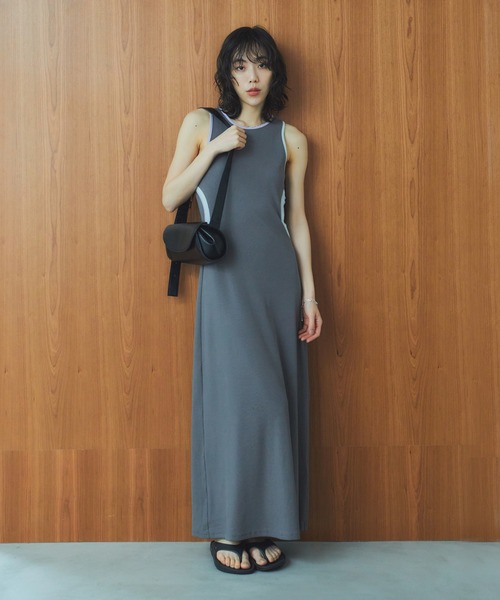 LIENCOEUR（リアンクール）の「バイカラーデザインワンピース（ワンピース・レディース・ブラウン/ブラック/グレー・FREE）」の22枚目の写真