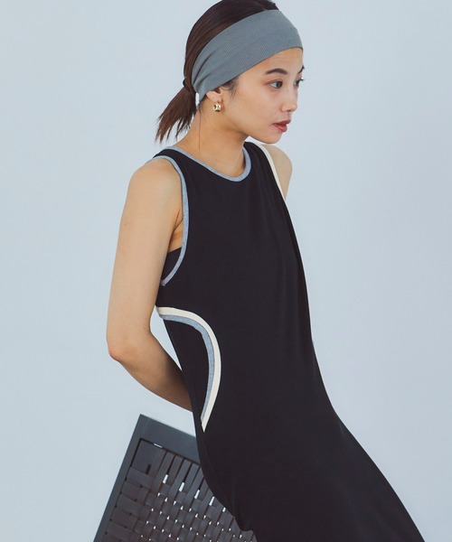 LIENCOEUR（リアンクール）の「バイカラーデザインワンピース（ワンピース・レディース・ブラウン/ブラック/グレー・FREE）」の11枚目の写真