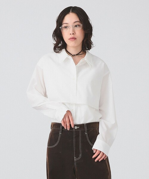 Wカラー レイヤード シャツ（シャツ/ブラウス）｜Ray BEAMS（レイ